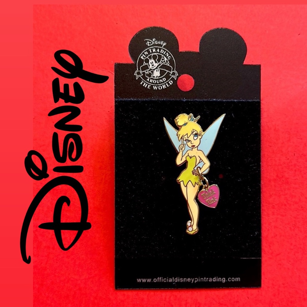 Disney World Tinker Bell Trading Pin Think Tink Cute Girly Unique Pink Adorable